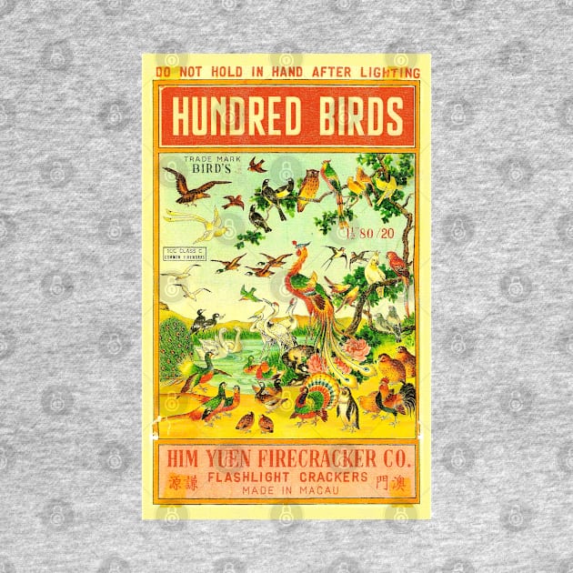 VINTAGE FIRECRACKER HUNDRED BIRDS MADE IN MACAU by kakeanbacot